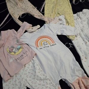 Baby Onesie P.Js with Moon and Star Pattern 6-9 mo.